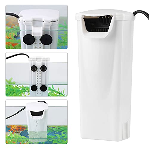 Kuuleyn Niedriger Wasserfilter, Low Level Water Clean Pump Filtration Aufhängefilter für Reptilienamphibien-Aquarium 2,5 cm Niedrigster Wasserstand Geeignet für Miniaturbecken für kleine Fische von Kuuleyn