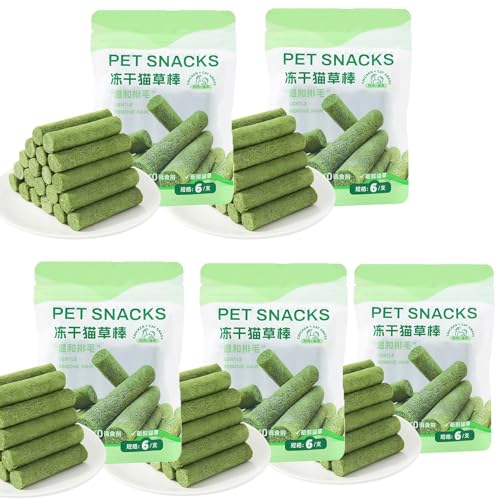 30 Stück Katzengras Sticks, Katzengras Zahnstock, Katzengras Für Den Innenbereich, Beißstab Aus Katzengras, Katzen Grasstäbchen Für Hauskatzen, Natürlicher Katzengras Katzenminze Backen Zahnstab von Kuxiptin