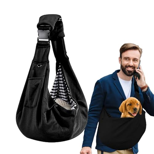 Hundetragetuch, Tragetuch für kleine Hunde, verstellbare Tasche für freihändige Hunde | Anpassung des Anti-Fall-Designs. Gurt und Reißverschlusstasche, Harnai von Kuxiptin