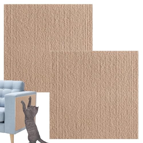 Katzenkratzpads, Kratzschutz Katzenkratzmatte, Kratzschutz Sofa Katze, Kratzmatte Katze Wand Zuschneidbar, Selbstklebend Kratzteppich Katze Wand, Kratzteppich Sisal Für Katzen, Kratzmatte Für Katzen von Kuxiptin