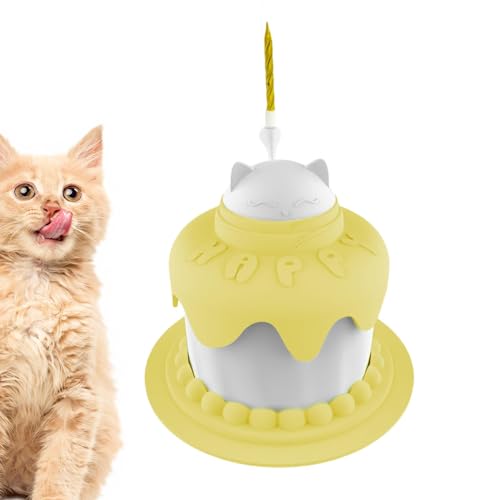 Kuxiptin Futternapf für Haustiere – Welpen-Snack-Wassernäpfe | lustiges Kuchenform-Design, Welpen-Futternapf für kleine bis große Hunde, Katzen von Kuxiptin