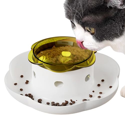 Kuxiptin Hunde-Puzzle-Futterspender, Hunde-Puzzle-Futterspender-Spielzeug - Push Interactive Feeding Bowl Training Slow Feeder - Mental Treat Dispenser Bowl Relief Dispenser Puzzle-Spielzeug für von Kuxiptin