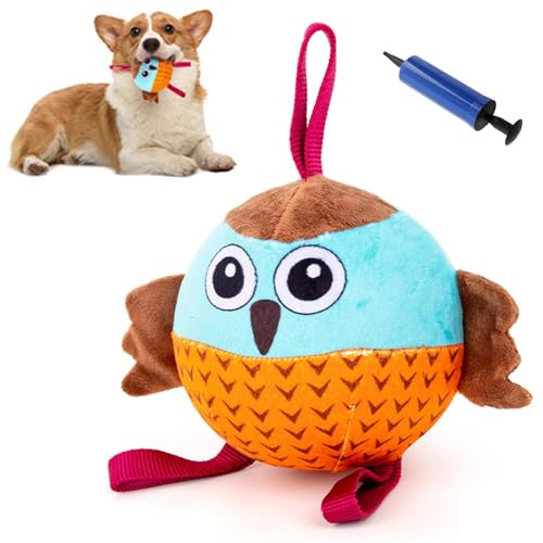 Kuxiptin Interaktives Spielzeug für Hunde gegen Langeweile, Kauspielzeug für Welpen, zum Zahnen – interaktives Zahnreinigungsseil – Zubehör für Haustiere, Spielzeug von Kuxiptin