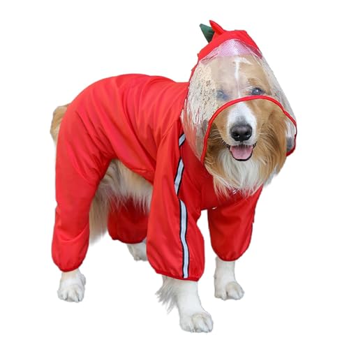 Kuxiptin Regenmantel für Hunde mit Pfoten, wasserdicht für Hunde | vielseitiger Regenmantel für Haustiere | modische Haustierkleidung zum Spazierengehen, Laufen, von Kuxiptin