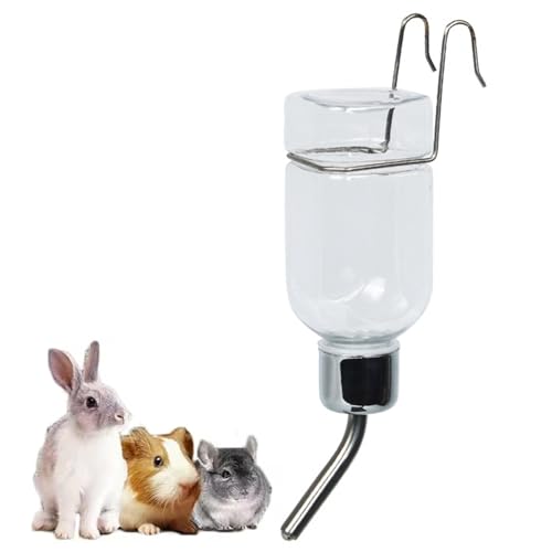 Hamster -Wasserspender, 180 ml Plastikhamster Wasserflasche, hängende Chinchilla -Wasserflasche für Haustierversorgung, weiß von LAANCOO