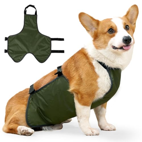 Hund Regenmantel, wasserdichte atmungsaktive Hunde Regenmantel, Verstellbarer Hunde Regenanzug Bauchschutz, Hunde Regenmantel für kleine mittelgroße große Hunde (XL), Hundebauchschutz von LAANCOO