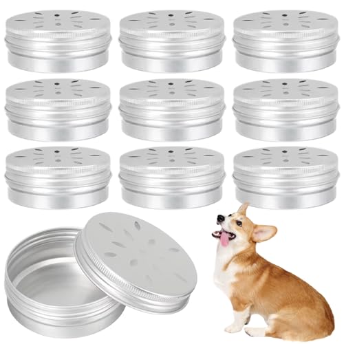 LAANCOO Düfte Training für Hunde, 10pcs Hundedüfte Training Kit 3 Zoll Aluminium -Düfte Training für Hunde, Container und Dosen von Düften Training für Hunde, Düfte Trainingstraining für Hunde von LAANCOO