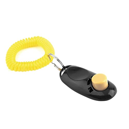 LAANCOO Hundetraining Clicker Pet Training Clicker Big Button Clicker -Gerät mit Handgelenksgurt (schwarz) Haustier -Training Clicker von LAANCOO