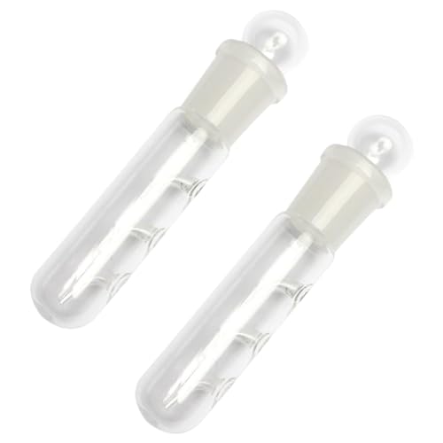 LAANCOO Planaria Trap 2pcs 3 Loch Transparent Planaria Catcher 1x4,5 Zoll Anti-Eskapseln Schneckenfalle Aquarium Glatte Kunststoff-Fischtank-Accessoires, Aquariumzubehör Planaria-Falle von LAANCOO