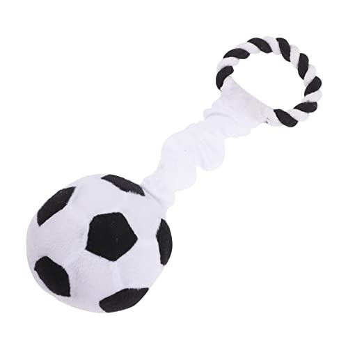 LABRIMP Interaktiver Quietschender Schlepper Haustierkauen Kinderkrankheiten Trainingszubehör Indoor-Kauen Welpenreinigung Flauschiger Ball Outdoor Zum Beißen Fußball Kreatives von LABRIMP