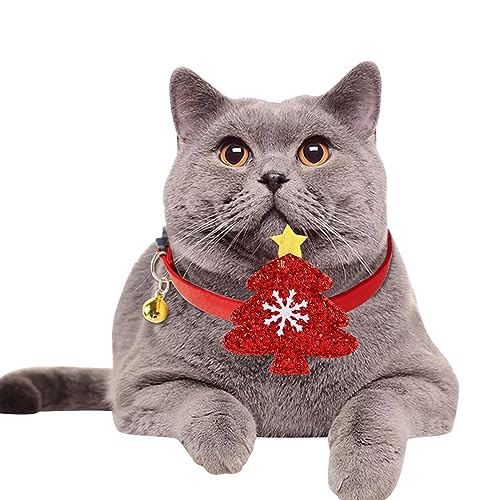 Weihnachts-Halsband für Haustiere, Weihnachtsmann, Schneemann, Rentier, Welpen, Kätzchen, Party-Dekoration, Halsband für Geburtstagsgeschenke, Halloween, Neujahr (B) von LAEMILIA