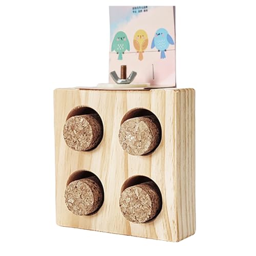 LAIOUSN Papageien Futterspielzeug Holz Vögel Spielständer Interaktiv Haustier Spielzeug Zubehör für Futtersuche und Sitzplatz Outdoor Vogelspielplätze LAIOUSN Papageien Futterspielzeug Holz Vögel Spielständer Interaktiv Haustier Spielzeug Zubehör für Futtersuche und Sitzplatz Outdoor Vogelspielplätze von LAIOUSN