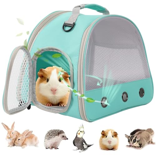 Atmungsaktiver Meerschweinchen-Träger-Rucksack mit Nylon Mesh Fenster Tragbarer Träger für Meerschweinchen, Bunny Bearded Dragon Bird Chinchilla Ferret Reise im Freien Atmungsaktiver Meerschweinchen-Träger-Rucksack mit Nylon Mesh Fenster Tragbarer Träger für Meerschweinchen, Bunny Bearded Dragon Bird Chinchilla Ferret Reise im Freien von LAIRIES