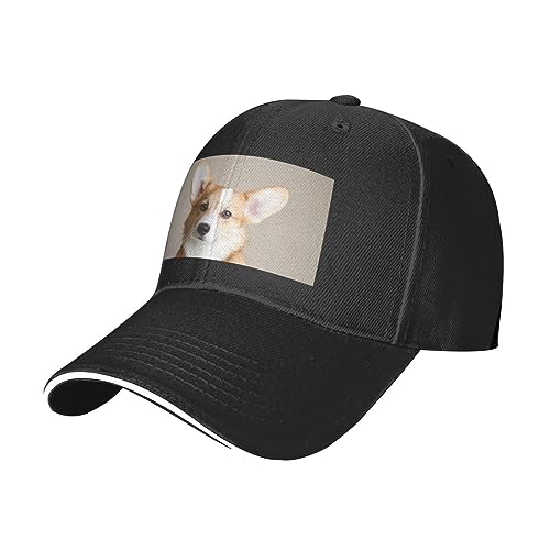 LAMAME Hund gedruckt verstellbare Baseballmütze Casual Cap Outdoor Sport Hut von LAMAME