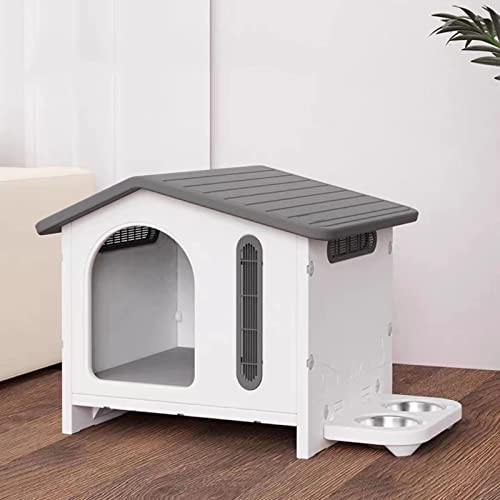 Katzen- und Hundehütte Kleine Katzen- und Hundehütte im Freien, geeignet für Wohnzimmer, Balkon, Garten (Grizzle A) von LANAZU