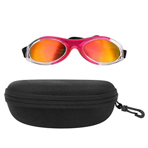 Verstellbarer Riemen, rosa Hundebrille mit UV-Schutz für kleine Hunde - Augenkleidung für verbesserten Augenschutz von LANTRO JS