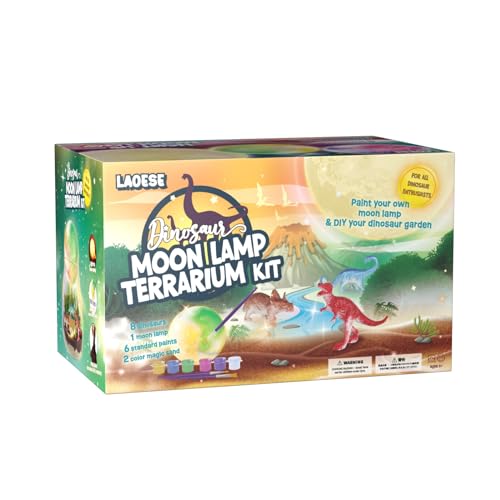 Dinosaur Terrarium Kit with Moonlamp Painting von LAOESE