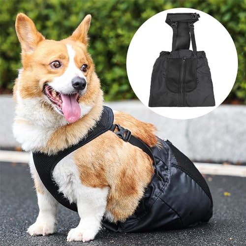 Hundetasche für gelähmte Hinterbeine, Alternative zu Hunderollstuhl, schützt Brust und Gliedmaßen, Größe XXL von LAOGUATON