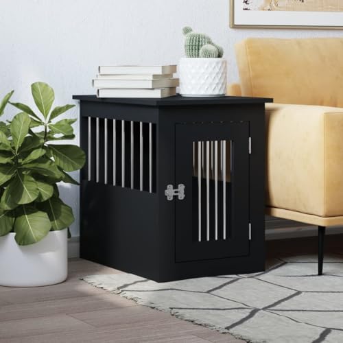 LAPOOH Homes For Pets 838310 Hundekäfig, aus technischem Holz, schwarz, 45 x 62 x 59 cm, Käfig für Haustiere, Katzenkäfig, Käfige für kleine Welpen, 45 x 62 x 59 cm LAPOOH Homes For Pets 838310 Hundekäfig, aus technischem Holz, schwarz, 45 x 62 x 59 cm, Käfig für Haustiere, Katzenkäfig, Käfige für kleine Welpen, 45 x 62 x 59 cm von LAPOOH