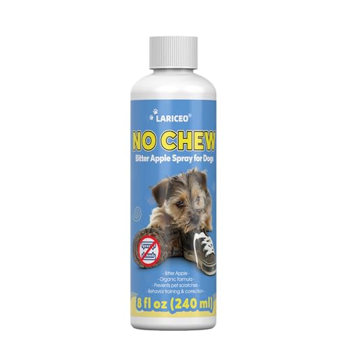 LARICEO Das 237 ml Spray für Hunde ist stark und langlebig, um Hunde von Ihren Möbelstücken fernzuhalten. von LARICEO