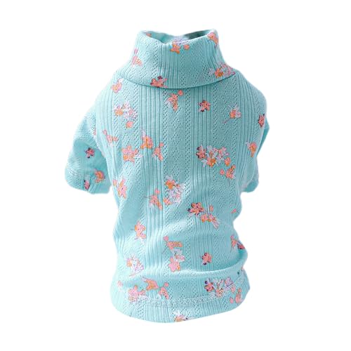 Hundemantel, Kleidung für Rassen, kleine Pinscher, Shih Tzu, Chihuahuas, Blumenmuster, niedliches Katzen-Outfit für Katzen, nur für Jungen, Mädchen, weibliche Hunde, Kostüme, Kleidung, Hoodies von LARUISEE