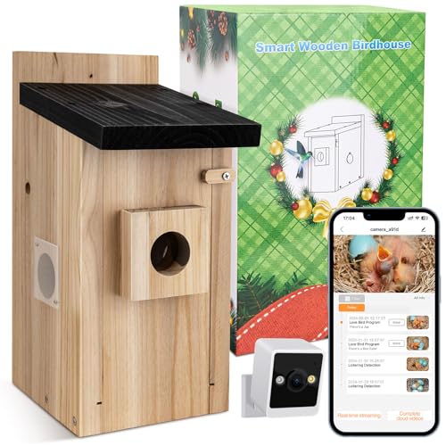 LASTOOLS Intelligentes Vogelhaus mit Kamera, 4MP Vogelhauskamera für den Außenbereich, automatische Aufnahme von Vogelvideos und Bewegungserkennung, von LASTOOLS