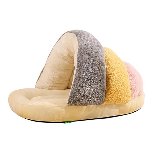 Slipper-Katzenschlafsack – Plüsch-Katzenbett für Wohnungskatzen | Pantoffelförmiges Katzenversteck, abnehmbares Nest | Warmes und bequemes Pflegebett für Katzen | Katzenhöhlenbett, gemütlicher Slipper Slipper-Katzenschlafsack – Plüsch-Katzenbett für Wohnungskatzen | Pantoffelförmiges Katzenversteck, abnehmbares Nest | Warmes und bequemes Pflegebett für Katzen | Katzenhöhlenbett, gemütlicher Slipper von LATAFA