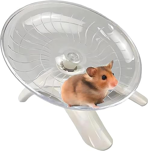 LATRAT 1 Pcs Hamster Fliegende Untertasse, Übungsrad Spielzeug,Leises Spinner für Hamster, Lgel, Kleine Haustiere von LATRAT