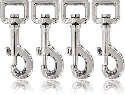 LATRAT 6er Set Karabiner Haken mit Drehgelenk Bolzenkarabiner Schnappkarabiner Bolzen Karabinerhaken, Mit Drehgelenk Karabinerhaken Wirbelkarabiner Schnalle Für Haustiere von LATRAT