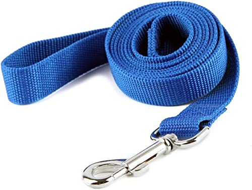 LATRAT Führleine für Hunde, 1,2 ~ 30 m, Trainingsleine für Hunde, lange Leine, für kleine bis große Hunde (Blau, 5 m x 1,5 cm von LATRAT