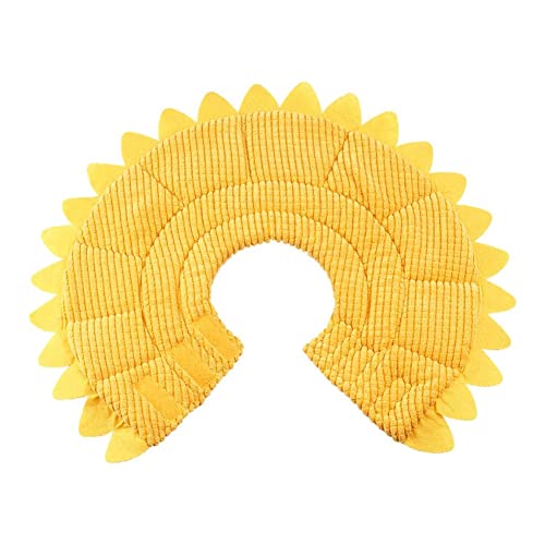 LATRAT Schutzkragen Halskrause, Sunflower Collar Neck Cone Kegelkragen Pet Protective Collar, für Haustiere Katzen Hunde welpen kätzchen postoperative genesung von LATRAT