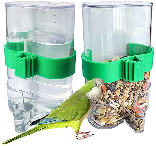 LATRAT Vögel Automatischer Wasserspender Futterspender, Futternapf Trinkflasche Für Vögel Wellensittich Für Vögel Papageien von LATRAT