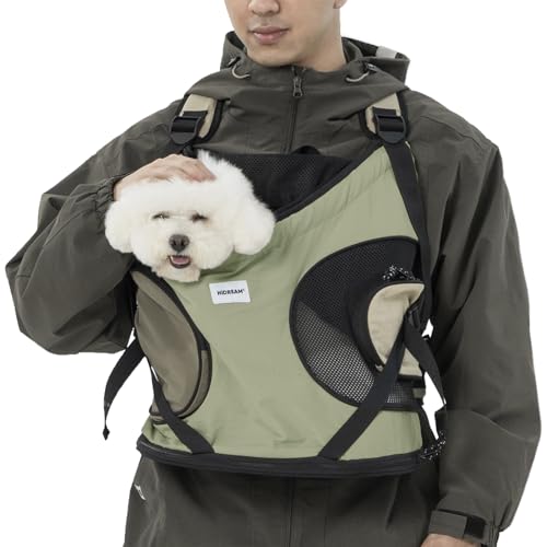 Hundetasche für Kleine Hunde 8.5kg Katzenrucksack für Katzen, Grün von LAVAMOND