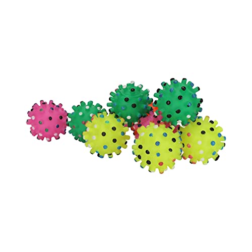 LBEC Hunde Piperball Spielzeug, Hunde weiche Stangen Bälle Spielzeug weich 10 Stück Zahnreiniger 7 cm / 2,8 Zoll für Hunde von LBEC