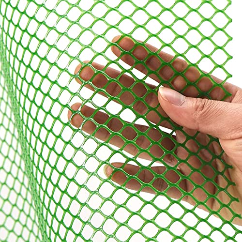 Wiederverwendbare Gartennetzzaun, Drahtgeflechtrolle aus Kunststoff mit Kabelbindern, Absperrnetz for Gehwege, Balkone und Terrassen, Geflügelnetz for Katzen, Hunde und Enten, sechseckige Löcher(1x30m von LCUVIMPEX