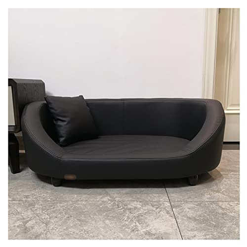 LCYDMJ Haustier Sofa Hochwertiges Haustier-Schlafsofa Aus PU-Leder, Luxus-Hundesofa Mit Massivholzrahmen, Geeignet Für Mittelgroße Und Kleine Hunde Und Katzen, Mit Wurfkissen (Color : Style2) von LCYDMJ