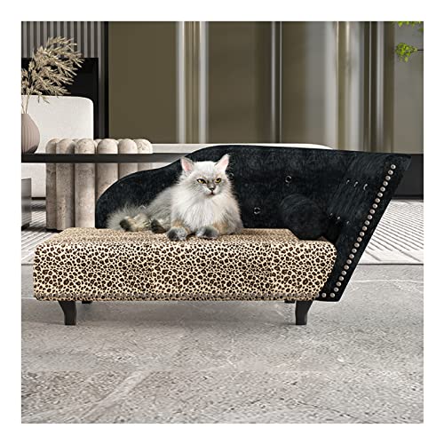 LCYDMJ Haustier Sofa Kleines Und Mittleres Haustier-Sofabett, Luxus-Wohnzimmer-Hundesofa-Haustierbank, Weiches, Bequemes, Abnehmbares, Waschbares Flanellsofa, Für Die Ganze Saison von LCYDMJ