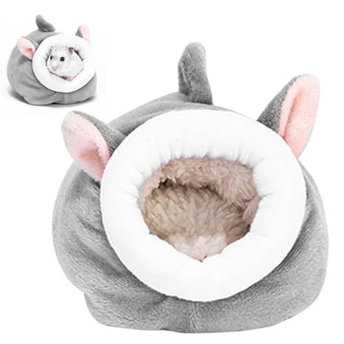 Hamster Bett warm Hamster Hängematte bequeme Meerschweinchenbett weiche Plüsch -Meerschweinchen -Versteck mit abnehmbarem Baumwollpolster Hangable kleines Tierhöhlenbett für kleine Haustier , Hamste von LDJFCCA