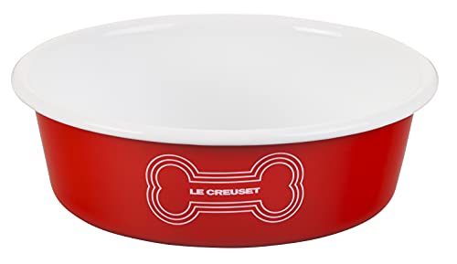 Le Creuset Hundenapf aus Emaille, mittelgroß, 4 Tassen, Rot von LE CREUSET