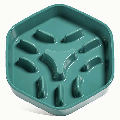 LE TAUCI PET Hund Slow Feeder Bowl Keramik, Puzzle Hund Futternapf für kleine mittelgroße Rassen, Welpen langsam Feeder Schüssel für schnelles Essen, Labyrinth-Schüssel, Haustiernapf von LE TAUCI PET