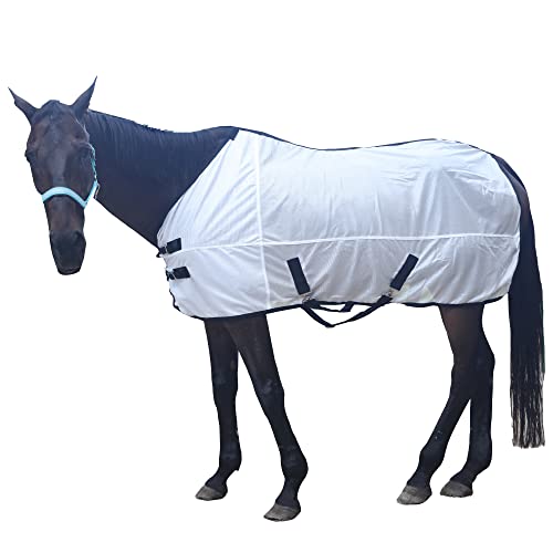 Horse Mesh Fliegentuch Standard Hals Sommer Teppich (205,7 cm) von LEAFOREST