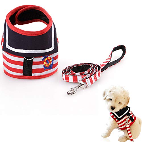 Hunde Geschirr Geschirr Hund Hunde Leine Schleppleine FüR Kleine Hunde Sicherheitsgeschirr Hund Hundegurt FüRs Auto Hundegeschirr Auto for Reisen red,20 von LEDDP