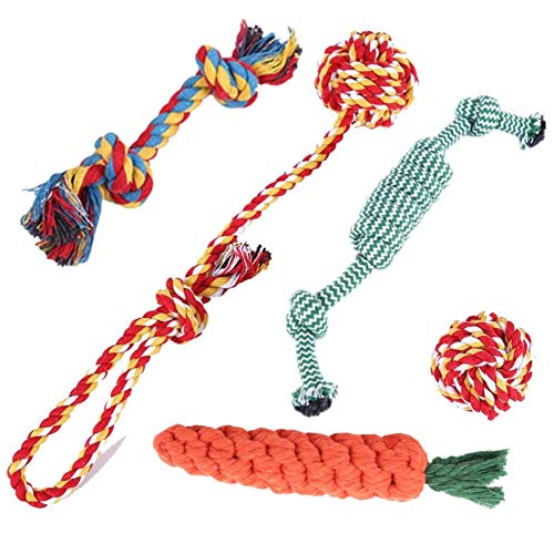 LEDDP Hunde Spielsachen Kauspielzeug Hund Hundetau Gestrickte Spielzeuge Hunde Zahnpflege Welpen ZubehöR Hunde Spielzeug Fuer GroßE Hunde for Geschenke FüR Hunde von LEDDP