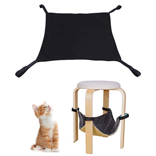 LEDDP Meerschweinchen Hängematten Hängematte Katze Meerschweinchen-Hängematte Meerschweinchen Haus Meerschweinchen Spielzeug Hamster-Hängematte Black,Large von LEDDP