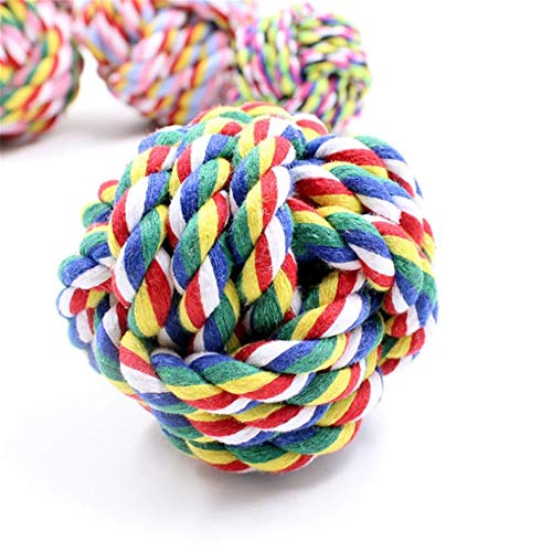 LEDDP Spielzeug Hund Dog Toys Kauspielzeug Welpen Geflochtener Ball HundezubehöR Activity Ball Hund Hunde Zahnpflege Ball FüR Hunde for Welpentraining 2.2 von LEDDP