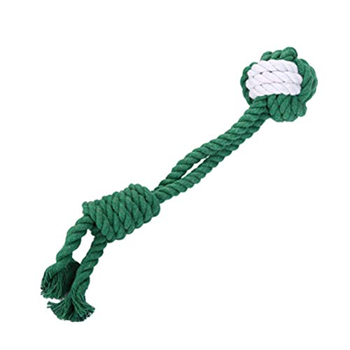 LEDDP Spielzeug Hund Hund Spielzeug FüR Hunde Hundespielzeug GroßE Hunde Hundetau Gestrickte Spielzeuge Hunde Zahnpflege Hund ZubehöR for Mittlerer Hund Green von LEDDP