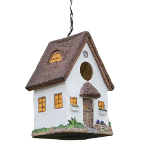 Bird Hanging House Harz Vogel Nest Garten Innenhof Züchtung Rastanlagen Hangable Birdhouse Hinterhof Accessoires von LEELOU