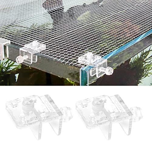 LEELOU 2pcs Fischtankhalterung Klarer Acrylfischtank Unterstützungswerkzeuge Clear Aquarium Fischtankglasabdeckungsclip von LEELOU