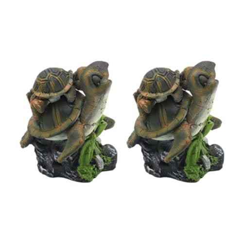 LEIDJGUN Aquarien Landschaftsharze Schildkröten Figur Fischtanks Landschaftsgestaltung Für Garnelenzucht Landschaft Ornamente Handwerk von LEIDJGUN