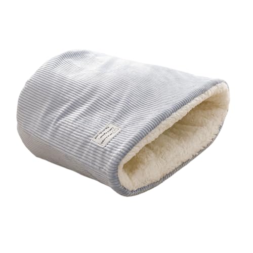 LEIDJGUN Plüsch-Katzen-Winterschlafsack, weich, isoliert, Katzennest für kaltes Wetter, bequem, warm, Liege, Bett, Ruhekissen von LEIDJGUN